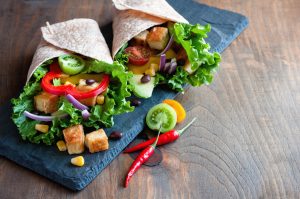 Orange-Tahini Wrap with Tofu or Beans