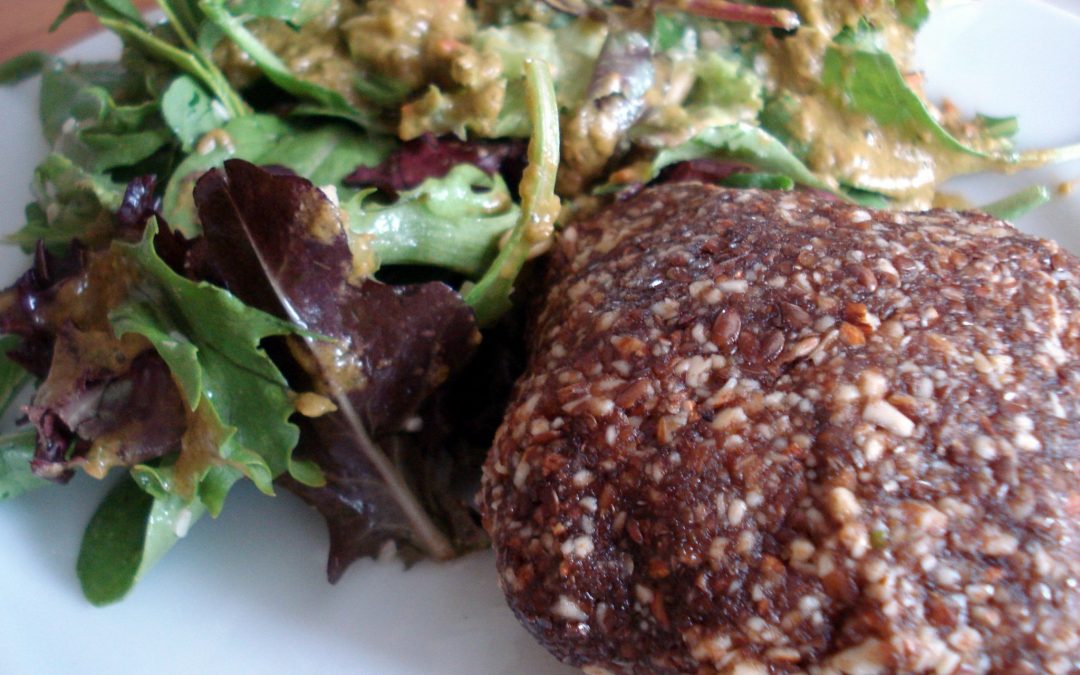 Raw Almond Flaxseed Burger