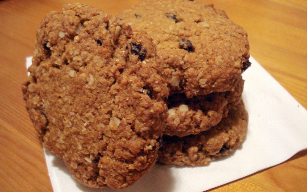 Vegan Oatmeal-Flax-Spelt Cookies