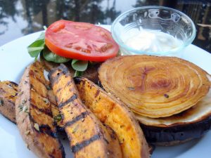 Grilled Onion & Eggplant Sandwiches